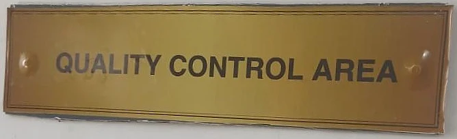 Quality Control Area